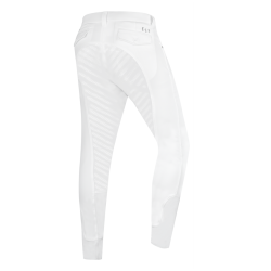 Calça de equitação ELT Marc silicone masculino Branco