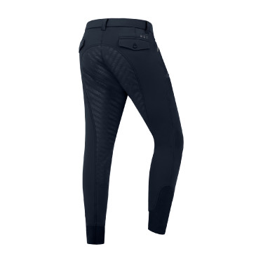 Calça de equitação ELT Marc silicone masculino Azul profundo Calça de equitação ELT Marc silicone masculino Azul profundo