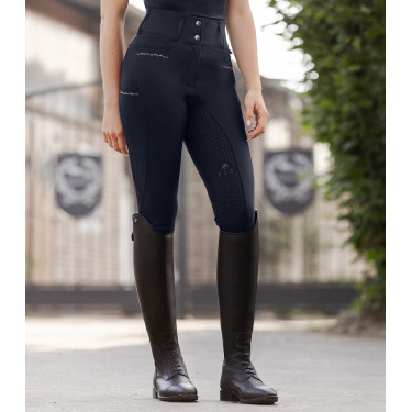 Calça de equitação ELT Mathilda Glam cintura alta Azul profundo Calça de equitação ELT Mathilda Glam cintura alta Azul profundo