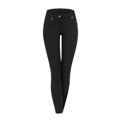 Calça de equitação ELT Micro grip nos joelhos Preto