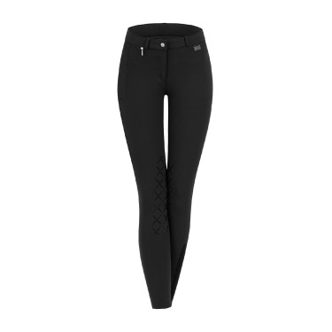 Calça de equitação ELT Micro grip nos joelhos Preto
