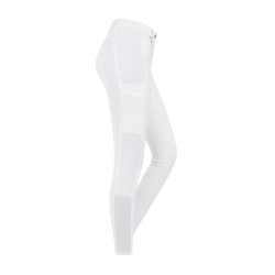 Calça de equitação ELT Micro grip nos joelhos Branco