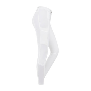 Calça de equitação ELT Micro grip nos joelhos Branco