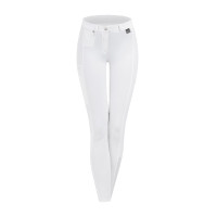 Calça de equitação ELT Micro grip nos joelhos Branco