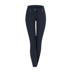 Calça de equitação ELT Micro grip nos joelhos Azul noturno
