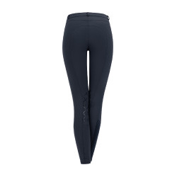 Calça de equitação ELT Micro grip nos joelhos Azul noturno