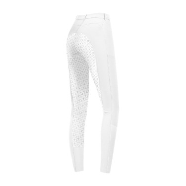 Calça de equitação ELT Micro Sport silicone Branco Calça de equitação ELT Micro Sport silicone Branco