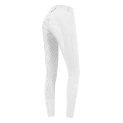 Calça de equitação ELT Micro Sport silicone cintura alta Branco