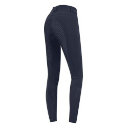 Calça de equitação ELT Micro Sport silicone cintura alta Azul noturno