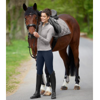 Calça de equitação ELT Micro Sport silicone cintura alta Preto