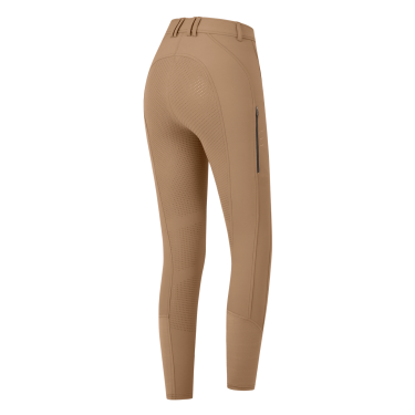Calça de equitação ELT Oktavia silicone Cappuccino Castanho