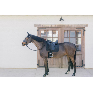 Almofada de sela Metal Chain Dressage Kentucky Preto Almofada de sela Metal Chain Dressage Kentucky Preto