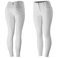 Calça com assento em silicone B Vertigo Olivia feminino Branco brilhante Calça com assento em silicone B Vertigo Olivia feminino Branco brilhante