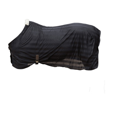 Capa leve anti-moscas listrada Kentucky Preto Capa leve anti-moscas listrada Kentucky Preto