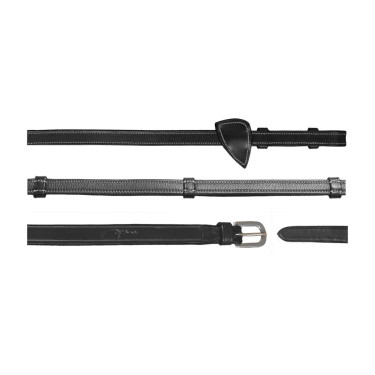 Rédeas de couro com alças Working by Dy'on Preto