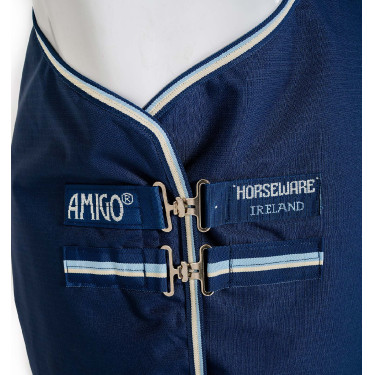 Capa Horseware Amigo Ripstop 900D Plus Pônei Turnout 100g Marine witney Azul-marinho Capa Horseware Amigo Ripstop 900D Plus Pônei Turnout 100g Marine witney Azul-marinho