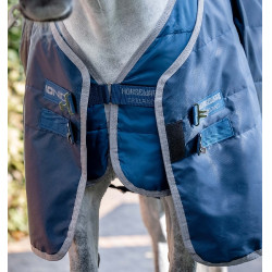 Cobertura de estábulo Horseware Ionic Therapy 50g Bleu imperial / argent /Marine Azul Cobertura de estábulo Horseware Ionic Therapy 50g Bleu imperial / argent /Marine Azul