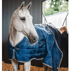 Cobertura de estábulo Horseware Ionic Therapy 50g Bleu imperial / argent /Marine Azul Cobertura de estábulo Horseware Ionic Therapy 50g Bleu imperial / argent /Marine Azul