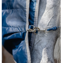 Cobertura de estábulo Horseware Ionic Therapy 50g Bleu imperial / argent /Marine Azul Cobertura de estábulo Horseware Ionic Therapy 50g Bleu imperial / argent /Marine Azul
