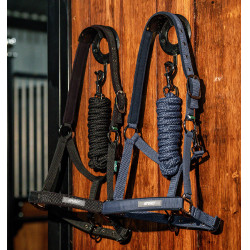 Cabresto e guia Amigo Horseware Marinho Azul-marinho