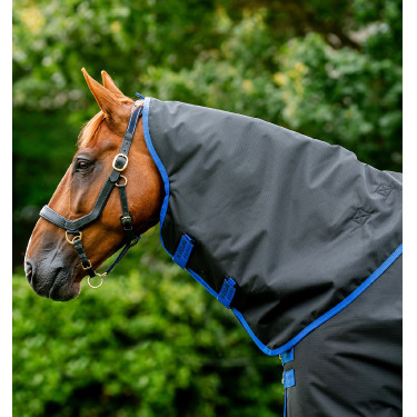Halsabdeckung Horseware Reißfest Amigo® 900D Leicht 0g Preto / azul clássico Halsabdeckung Horseware Reißfest Amigo® 900D Leicht 0g Preto / azul clássico