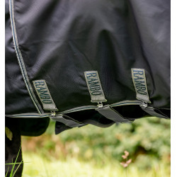 Capa Horseware Rambo Optimo Plus Turnout 0g Marinho / tempestade / cinza prateado Azul-marinho