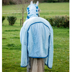 Capa anti-moscas Horseware Amigo Bug Buster Azul céu / marinho / azul elétrico