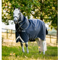 Cobre-pescoço Horseware 50g para manta Rambo Supreme Marinho / tempestade / cinza prateado Azul-marinho
