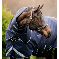 Cobre-pescoço Horseware 100g para manta Rambo Duo Force Marinho / marinho / branco Azul-marinho