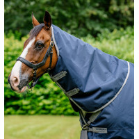 Cobre-pescoço Horseware 0g para manta Amigo XL Marinho / cinza titânio / prata Azul-marinho