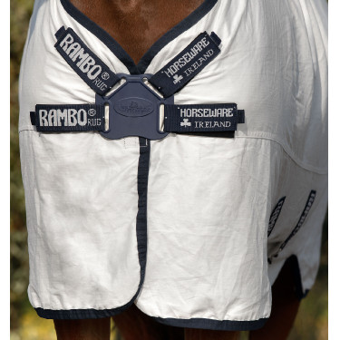 Capa anti-moscas Rambo Natura Summer 0g com cobre-pescoço Horseware Capa anti-moscas Rambo Natura Summer 0g com cobre-pescoço Horseware