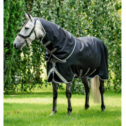 Pescoceira Horseware 0g para Capa Amigo Bravo 12 Original Preto / cinza titânio / prata
