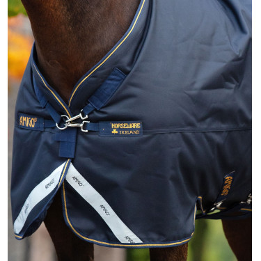 Cobertura Horseware Amigo Bravo 12 XL 250g Marinho / marinho / dourado Azul-marinho