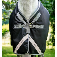 Cobertura Horseware Amigo Bravo 12 XL 250g Preto / cinza titânio / prata Cobertura Horseware Amigo Bravo 12 XL 250g Preto / cinza titânio / prata