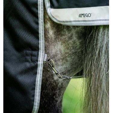 Cobertura Horseware Amigo Bravo 12 XL 250g Preto / cinza titânio / prata Cobertura Horseware Amigo Bravo 12 XL 250g Preto / cinza titânio / prata