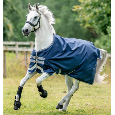 Capa Horseware Amigo Bravo 12 50g Turnout Marinho / cinza titânio / prata Capa Horseware Amigo Bravo 12 50g Turnout Marinho / cinza titânio / prata