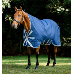 Cobertura Horseware Rhino Wug Vari-Layer 450g Preto / cinza titânio / azul clássico