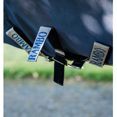 Cobertura Horseware Rambo Supreme Turnout Vari-layer 1680D 250g Marinho / tempestade / cinza prateado Cobertura Horseware Rambo Supreme Turnout Vari-layer 1680D 250g Marinho / tempestade / cinza prateado