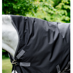 Capa de exterior Horseware Rambo Wug 200g Preto / tempestade / cinza prateado
