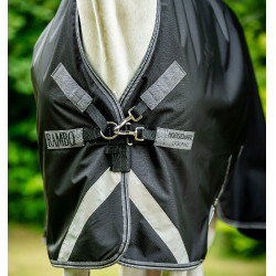 Cobertura externa Horseware Rambo Wug 0g 1000D Preto / tempestade / cinza prateado