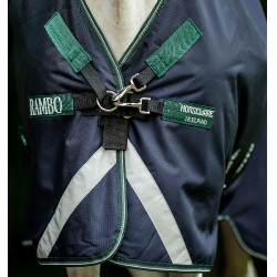 Capa de exterior Horseware Rambo Wug 50g 1000D Marinho / verde caçador / prata Azul-marinho Capa de exterior Horseware Rambo Wug 50g 1000D Marinho / verde caçador / prata Azul-marinho