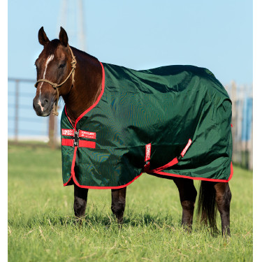 Capa de exterior Horseware Rambo Original 0g Verde / vermelho Capa de exterior Horseware Rambo Original 0g Verde / vermelho