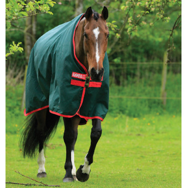 Capa de exterior Horseware Rambo Original 0g Verde / vermelho Capa de exterior Horseware Rambo Original 0g Verde / vermelho
