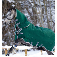 Cobertura Horseware Rambo Original com Leg Arches 400g Verde / prata Cobertura Horseware Rambo Original com Leg Arches 400g Verde / prata
