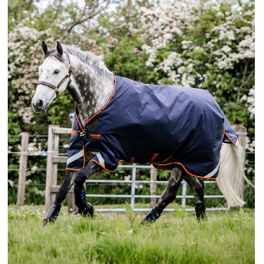 Cobertura Horseware Rambo Original 100g com Arcos para Pernas Cobertura Horseware Rambo Original 100g com Arcos para Pernas