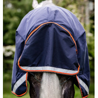 Cobertura Horseware Rambo Original 100g com Arcos para Pernas Marinho / laranja Azul Cobertura Horseware Rambo Original 100g com Arcos para Pernas Marinho / laranja Azul