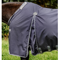 Capa Horseware Rambo® Optimo Turnout 0g 1000D Marinho / tempestade / cinza prateado Azul-marinho