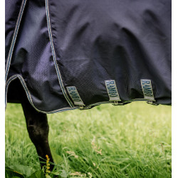 Capa Horseware Rambo® Optimo Turnout 0g 1000D Marinho / tempestade / cinza prateado Azul-marinho