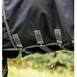 Capa Horseware Rambo® Optimo Turnout 0g 1000D Marinho / tempestade / cinza prateado Azul-marinho