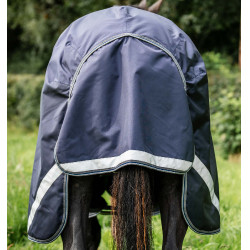 Capa Horseware Rambo® Optimo Turnout 0g 1000D Marinho / tempestade / cinza prateado Azul-marinho